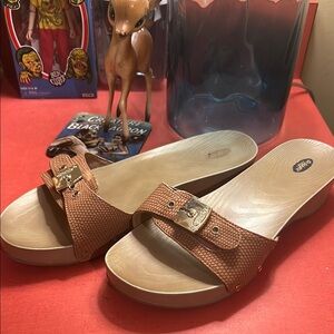 Dr Scholls original too sandals flex sole *not wooden sz 38